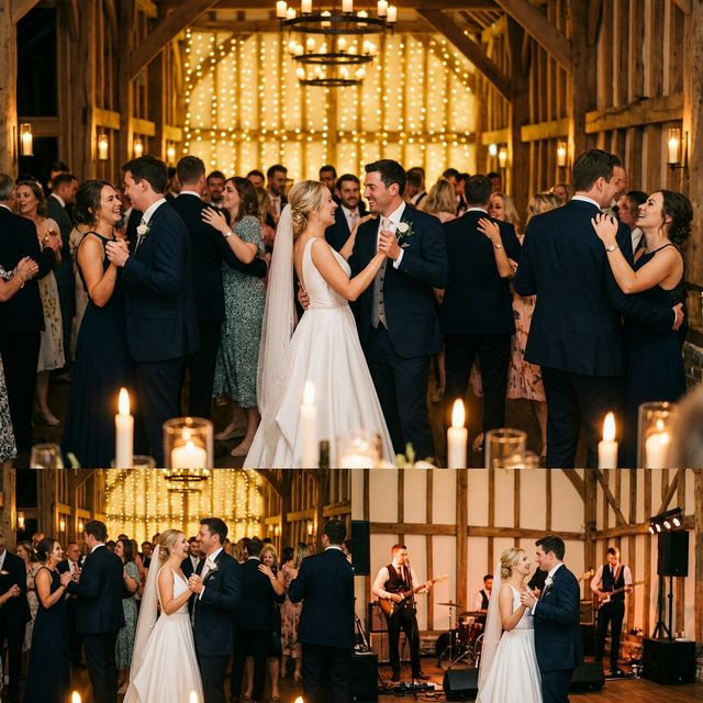 Wedding reception dance floor